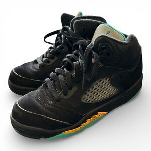 Air Jordan 5 Retro Mid Aqua PS 13C US Sneakers Black/Aqua (44089-047)